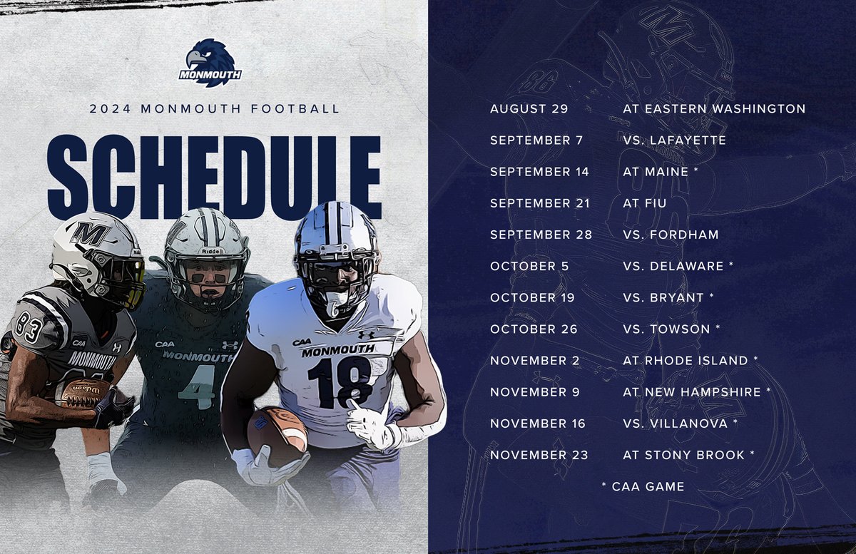 Start making your plans for the fall 🖊️ Dates and opponents are set for the 2024 season! 🎟️ bit.ly/3SmVGMV