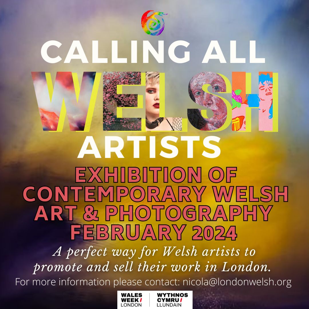 SHOW YOUR ART AND PHOTOGRAPHY IN LONDON! We are Calling all Welsh Artists 🎉 Are you a Welsh artists who’d love to exhibit your work with us here in the heart of London? ‘Dych chi’n artist o Gymru a fyddai wrth eich bodd yn arddangos ych gwaith gyda ni yng nghanol Llundain?