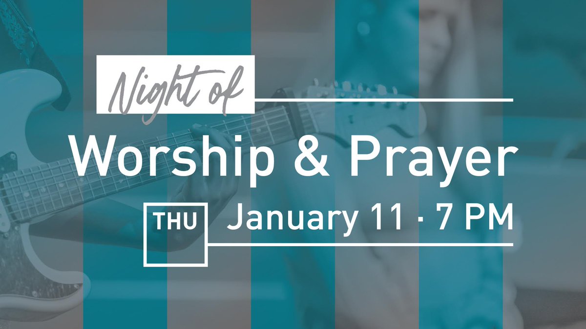 THIS Thursday at 7 PM. 🙏 🎶

Join us for a special and encouraging time of worship and prayer together.