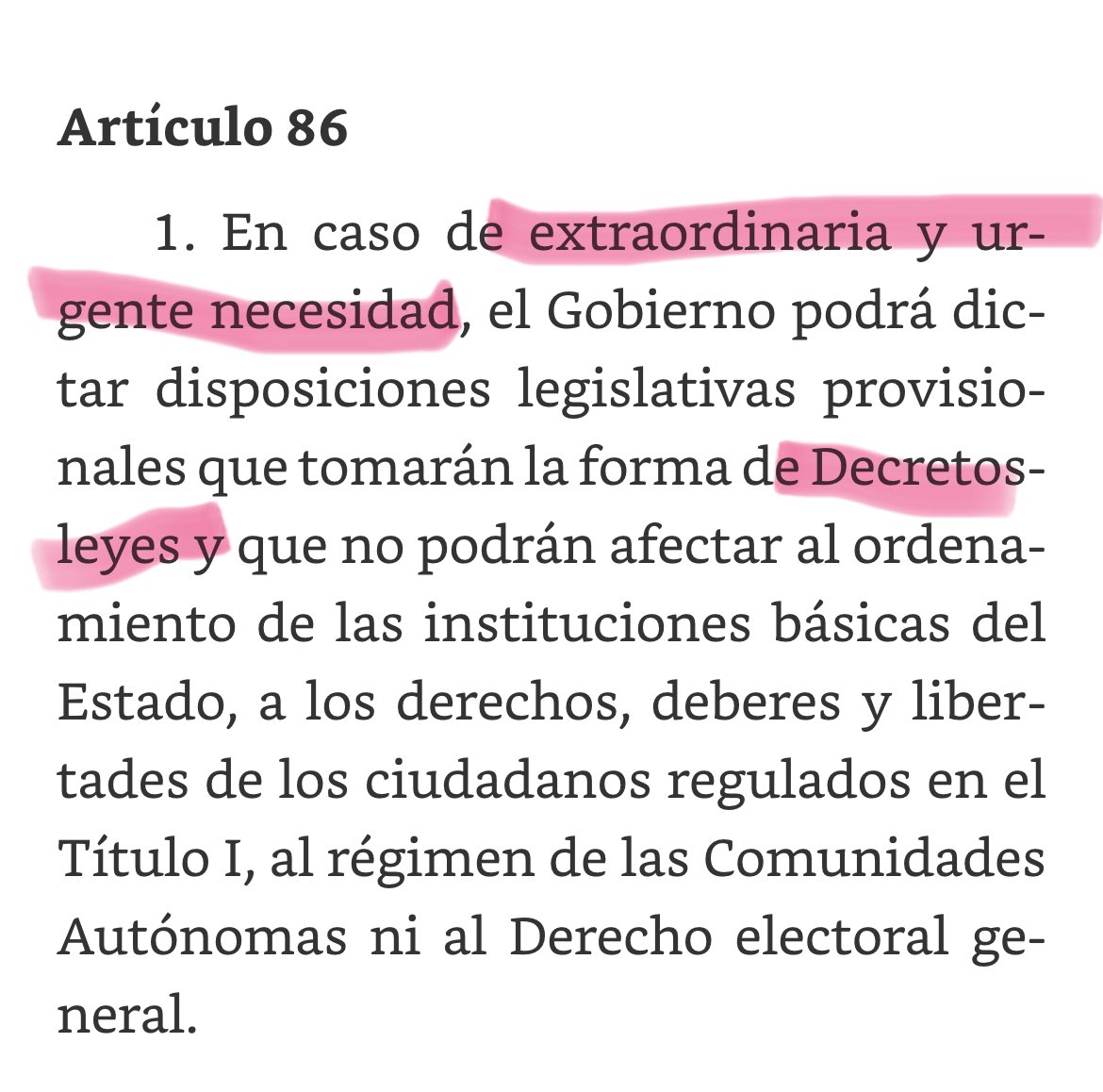 ladycrocs's tweet photo. "Solo basta ir a la Disposición Final Novena: establece una vacatio legis".

La "vacatio legis" es el tiempo que media entre la publicación de una norma y su entrada en vigor.

Un Decreto Ley se acuerda cuando hay extraordinaria y urgente necesidad. 

 https://t.co/4bHJEcJQAS https://t.co/hmmvb0YPC2