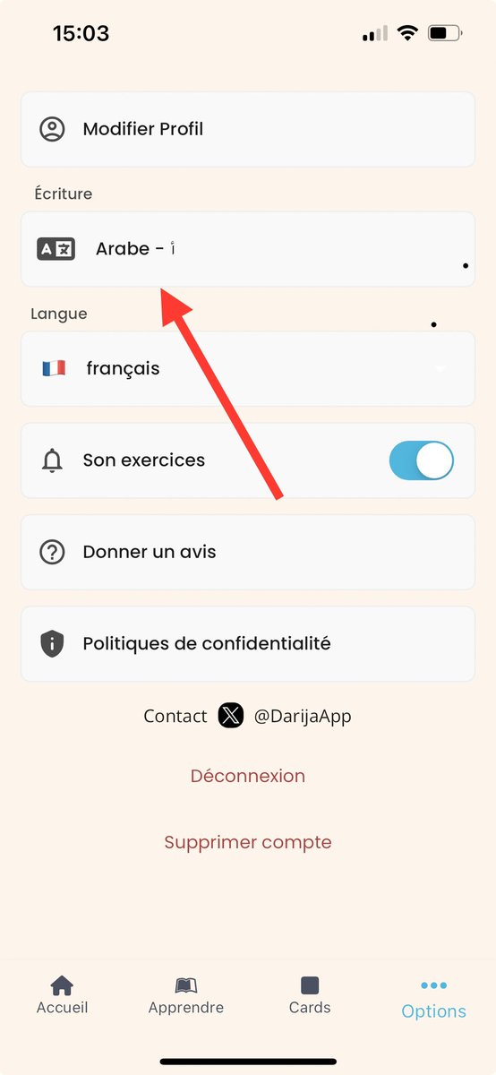 DarijaApp's tweet photo. Vous avez demandé la prononciation des mots ?

Voici la dernière mise à jour :
Prononciation ET écriture en arabe !🥳 https://t.co/s6JhEaNH0N