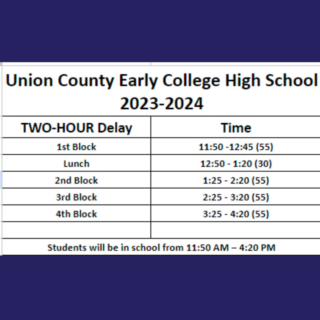Union County Early College on X: It happens tonight #UCEC Open