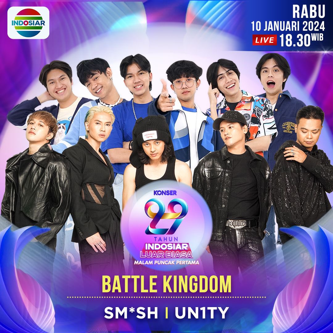 only_CHNCE's tweet photo. 💙💜 Spesial Performance Battle Kingdom 🙌🏻⚡️💙💜  #UN1TYHutIndosiar #UN1TYXSMASH https://t.co/FHG3yyC4m5
