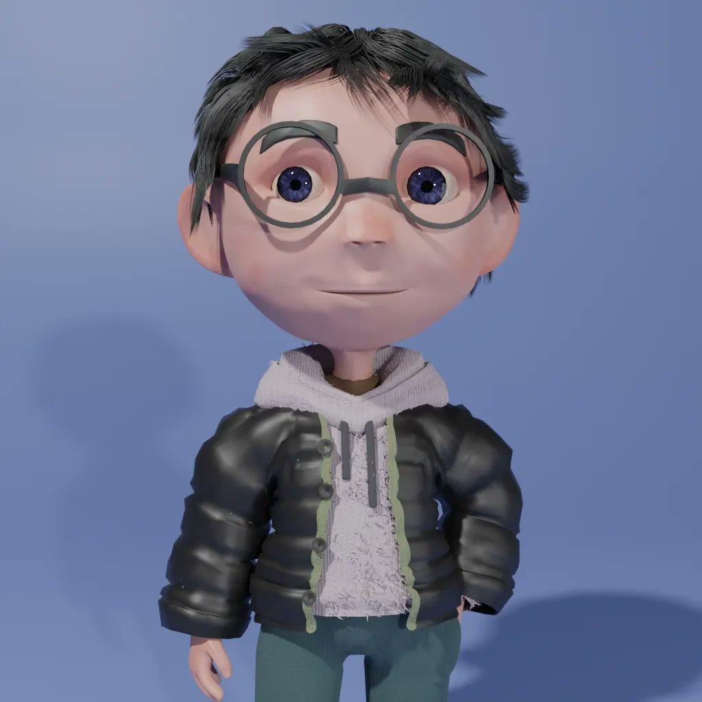 cre8ivedavid's tweet photo. This is Ken, a young nerd boy who lives in the city 🏙️
He likes to be alone and do his thing.

Happy to finally share 😊

#characterart #characterartist #3dcharacter #3dcharacterartist #3dcharactermodeling #3dart #Blender3d  #b3d https://t.co/9yvtD51HXM