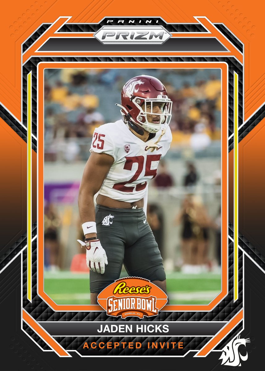 OFFICIAL! DB Jaden Hicks @JadenHicks11 from @WSUCougarFB has accepted his invitation to the 2024 Reese's Senior Bowl! #GoCougs #TheDraftStartsInMOBILE™️ @JimNagy_SB @PaniniAmerica #RatedRookie