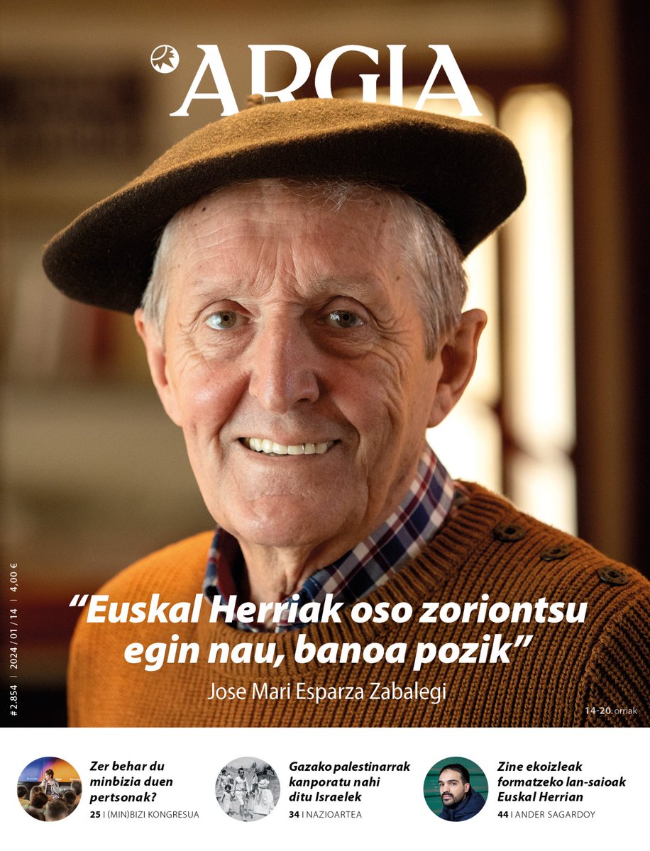 ideiazabaldub's tweet photo. «Euskal Herriak pizgarri handi bat behar du. Konbultsio sozial, politiko eta kulturaleko aro berri bat»

«Borrokaren beharra transmititu nahi dut, zerbait berria sortuko da, beti sortu da»

Jose Mari Esparza, ezinbesteko hoietako bat! 

📲 https://t.co/oEgRFzZHk2 @argia bidez. https://t.co/i5ocYcC69T