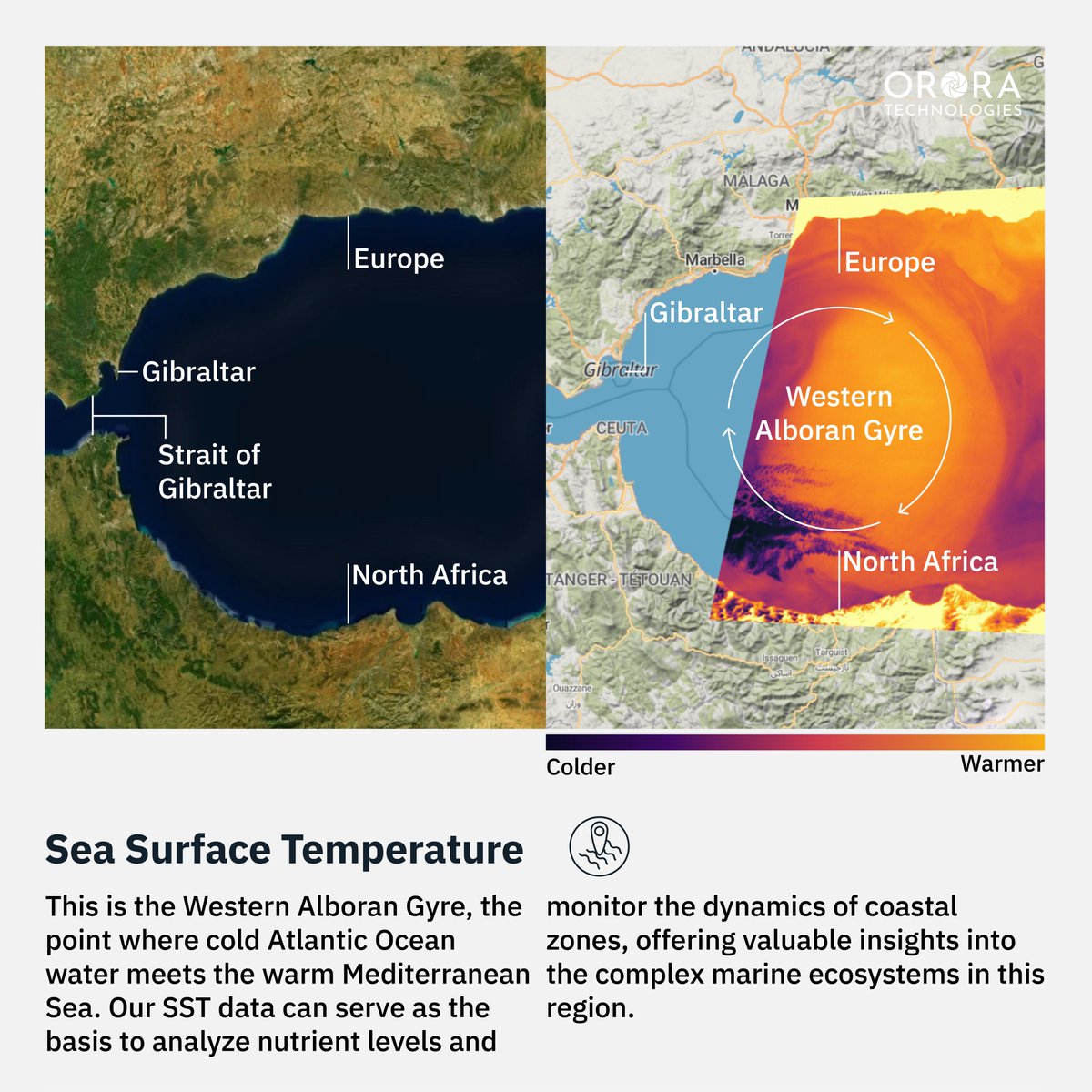 OroraTech's tweet photo. Our thermal sensors (FOREST-1 & FOREST-2) zip quickly around Earth in Low-Earth Orbit (LEO), an altitude that allows for both detailed imagery & quick revisits. Check out the slideshow for several examples of what we can do with our fascinating technology. #thermaldata #spacetech https://t.co/tyNlpW2lG0