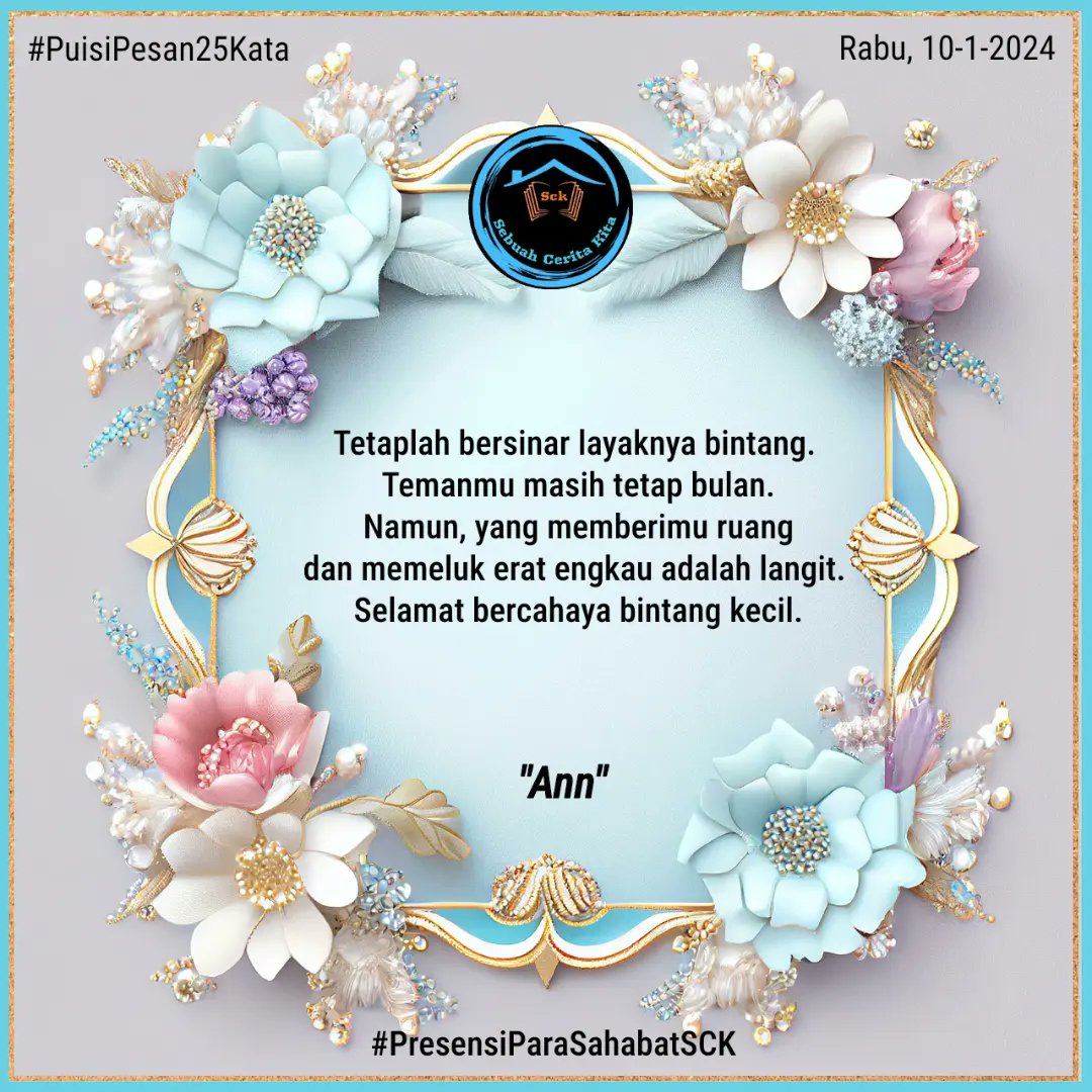 SCK768's tweet photo. Kegiatan di Rumah Biru

Part II

Cekidot

#Presensi
#SebuahCeritaKita
#GakAdaKalianGakAsyik https://t.co/VdHO22YNqQ