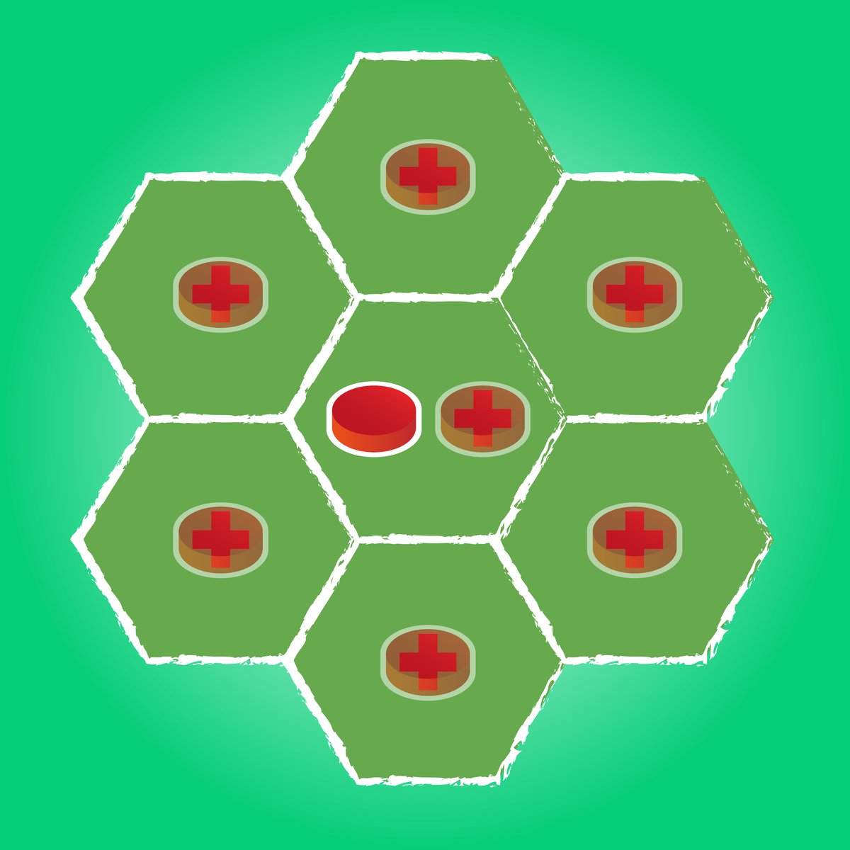 Spawning without a Base: on the same hex as a pawn you already have on the board, or on a neighbouring hex