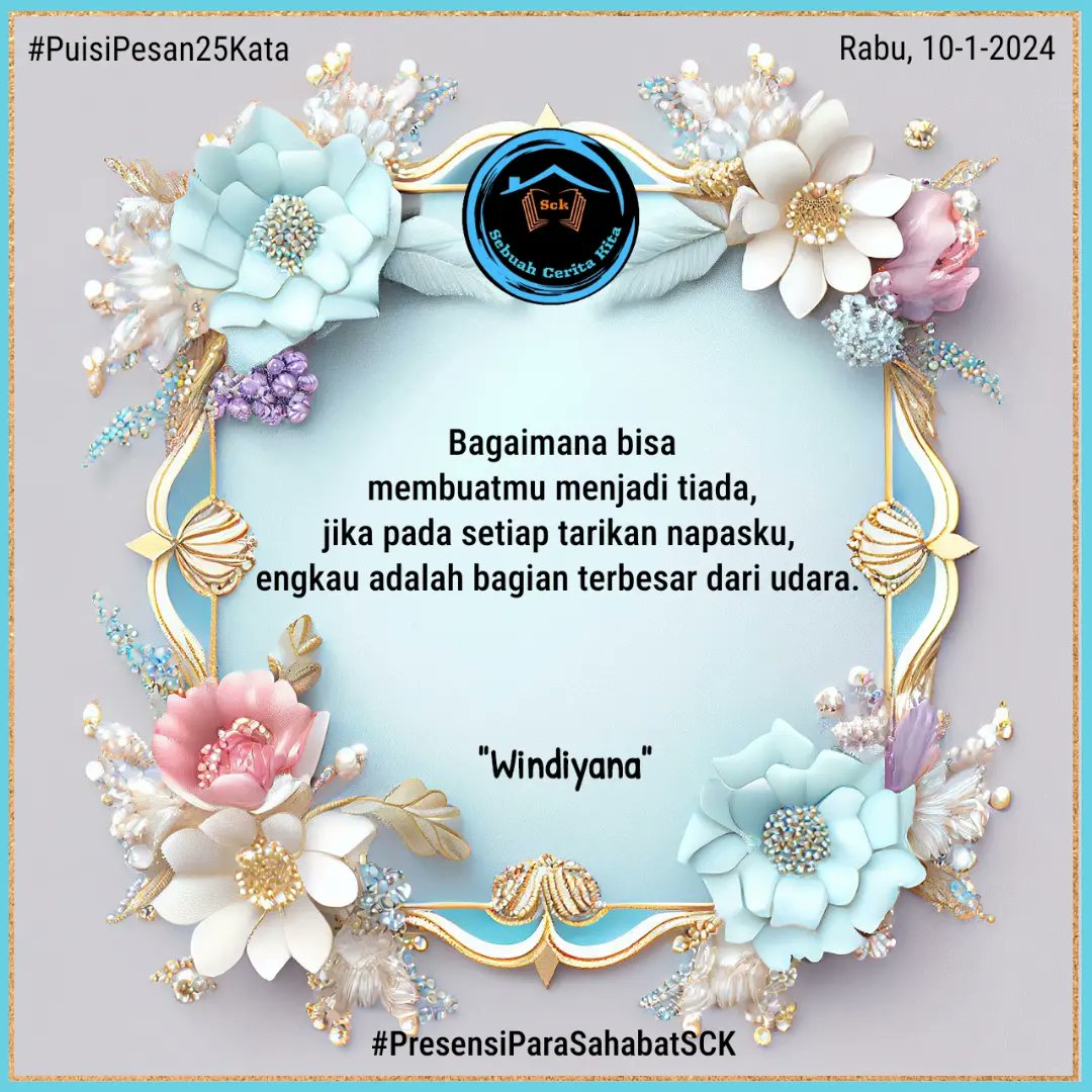 SCK768's tweet photo. Kegiatan di Rumah Biru

Part III

Cekidot

#Presensi
#SebuahCeritaKita
#GakAdaKalianGakAsyik https://t.co/xGlGNyLjBk