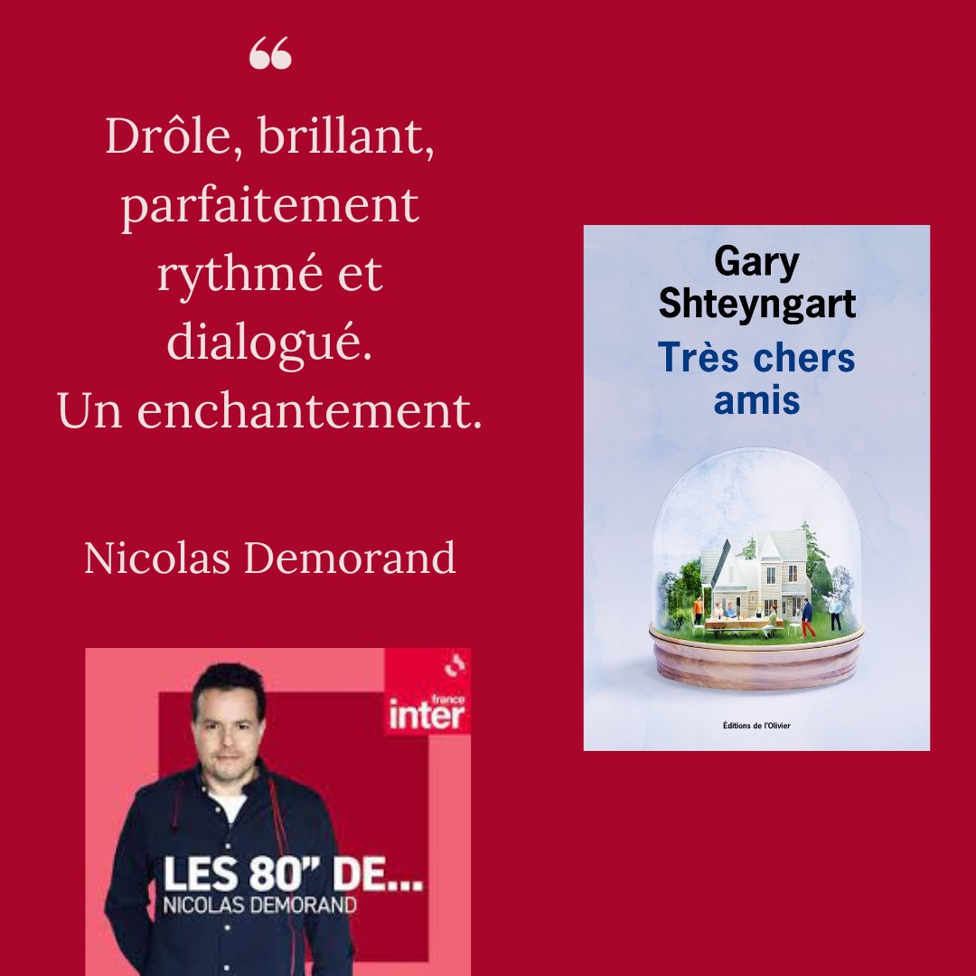 Gary Shteyngart on X: I take my dialogué seriously. Happy for the great  review from @ndemorand on @franceinter / X