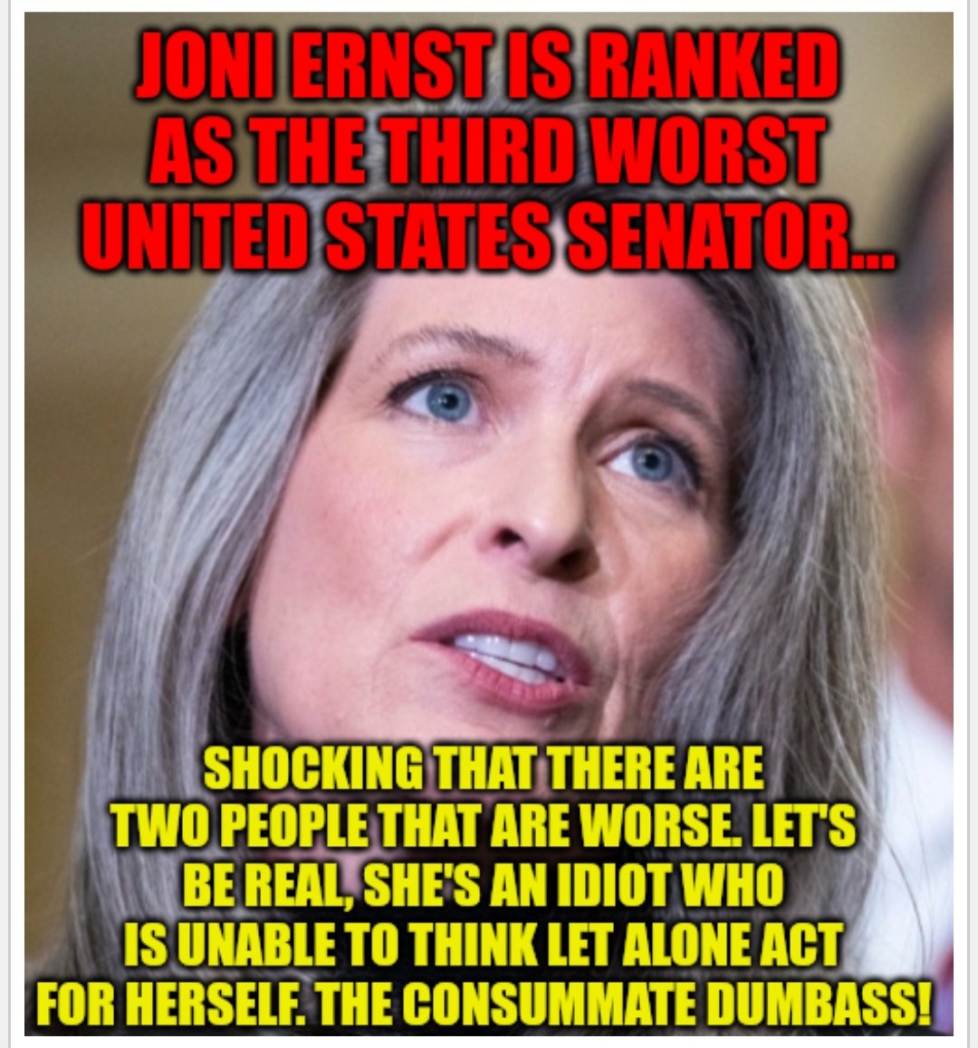RichardFool's tweet photo. @SenJoniErnst If border security is National security then why did Johnny vote against additional funding for the border patrol? Funding for technology needed to patrol the border and funding for additional human resources? Joni doesn't solve problems she only bitches about them! https://t.co/oYZE2zTAtv