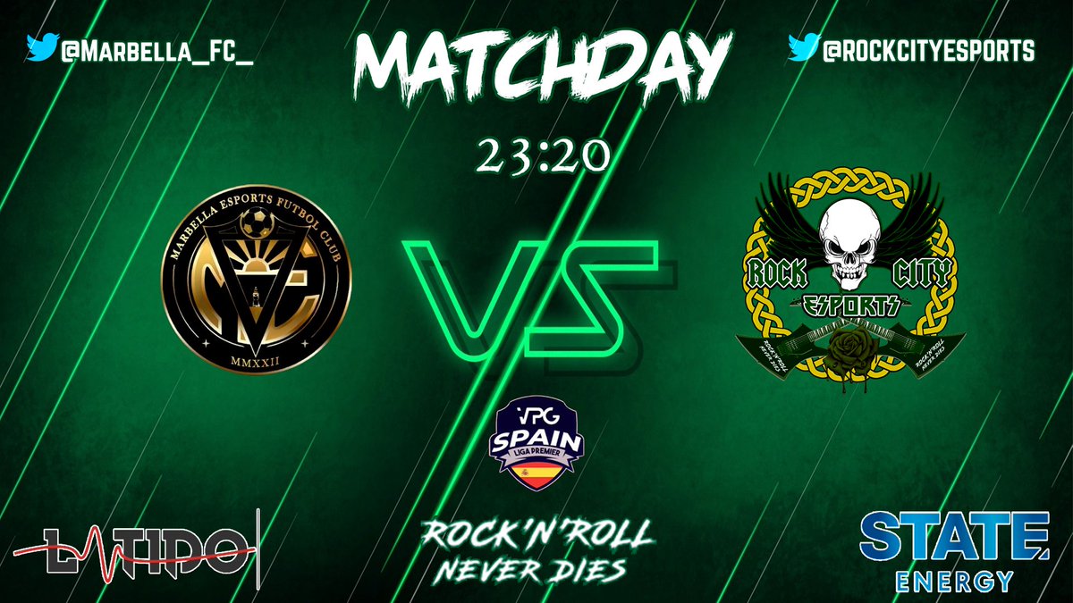 RockCityEsports's tweet photo. 🔥MATCHDAY🔥

¡Buenas tardes Rocker@s! Esperamos que estéis teniendo una buena semana ¡Nosotros seguimos a tope! Aquí tenéis los partidos de hoy:

🏆|@VFOspain 
🕚|23:00
🆚|@Rawpowersports 

🏆|@VPG_Spain 
🕚|23:20
🆚|@Marbella_FC_ 

@latidoshop @statedrinks @ComunidadClubes https://t.co/766StGw7Fn