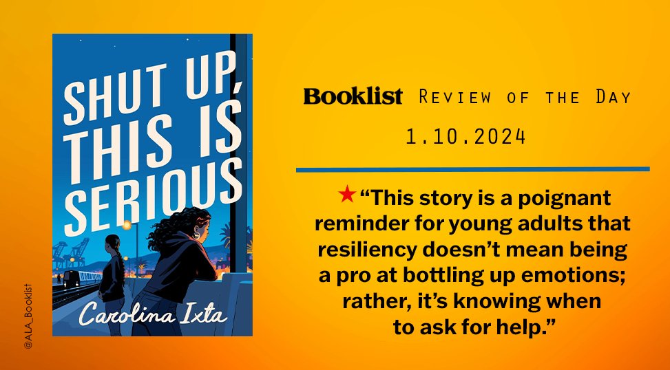 #ReviewoftheDay | SHUT UP, THIS IS SERIOUS by @carolinaixta | @QuillTreeBooks @HarperStacks | bit.ly/3tJx6fr