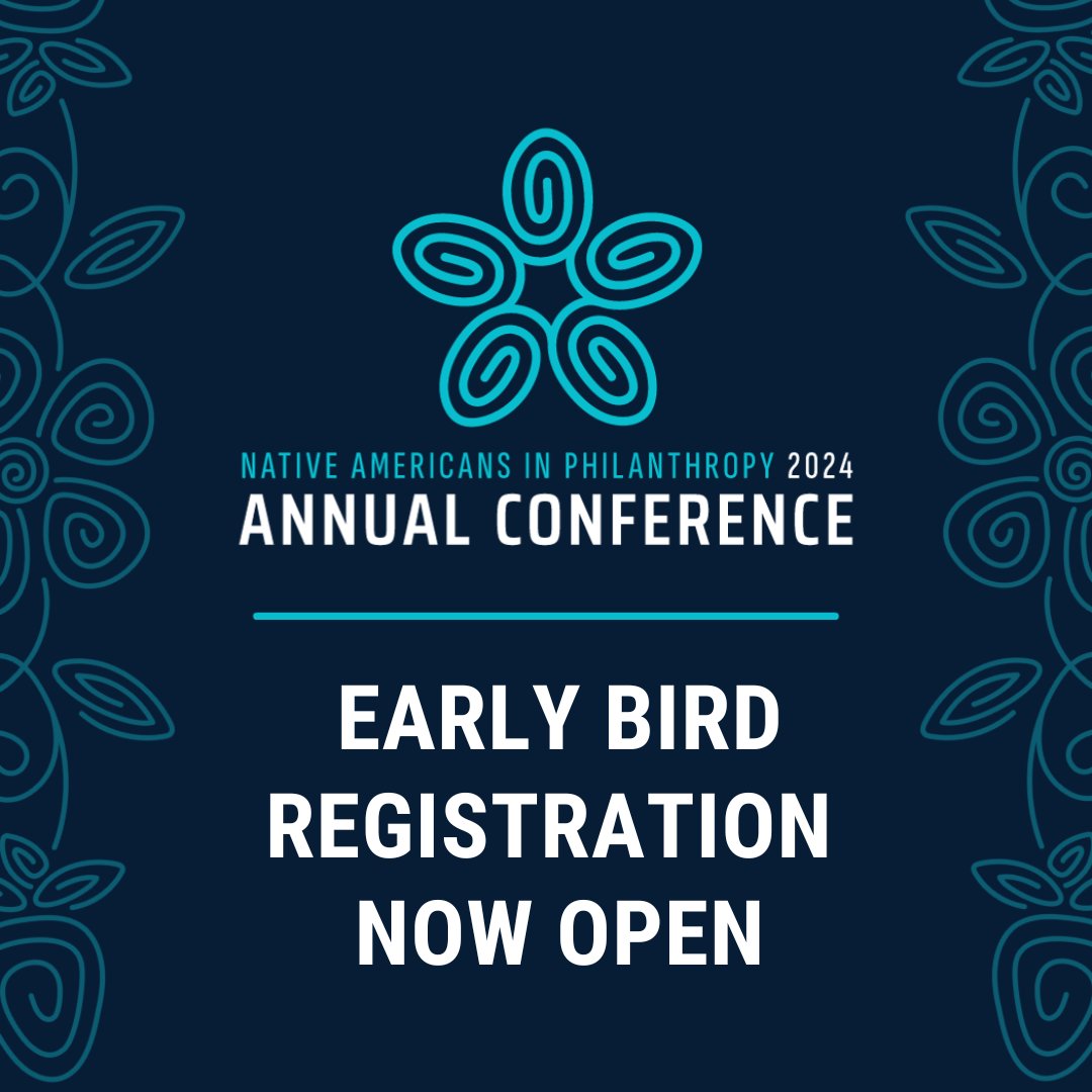 Early bird registration for Native Americans in Philanthropy's 2024 Annual Conference is now LIVE! 🎉 Buy your tickets today to save on in-person admission for members and non-members. Early bird registration ends February 25! ➡️ conference.nativephilanthropy.org #NAPCON2024 #Philanthropy