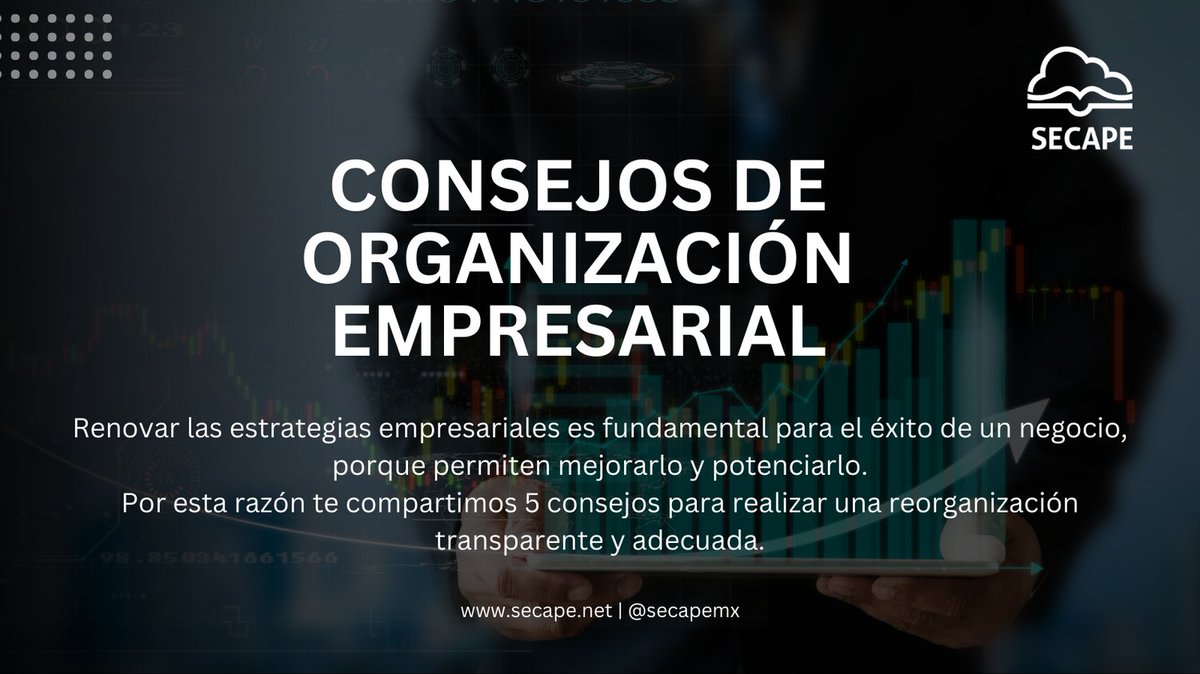 SECAPEmx's tweet photo. Renovar las estrategias empresariales es clave para el éxito. 💼💡 Descubre 5 consejos esenciales para realizar una reorganización transparente y potenciar tu negocio. ✨🚀 #EstrategiaEmpresarial #ÉxitoEmpresarial #InnovaciónEmpresarial #SECAPE https://t.co/jrNtcoz9H3