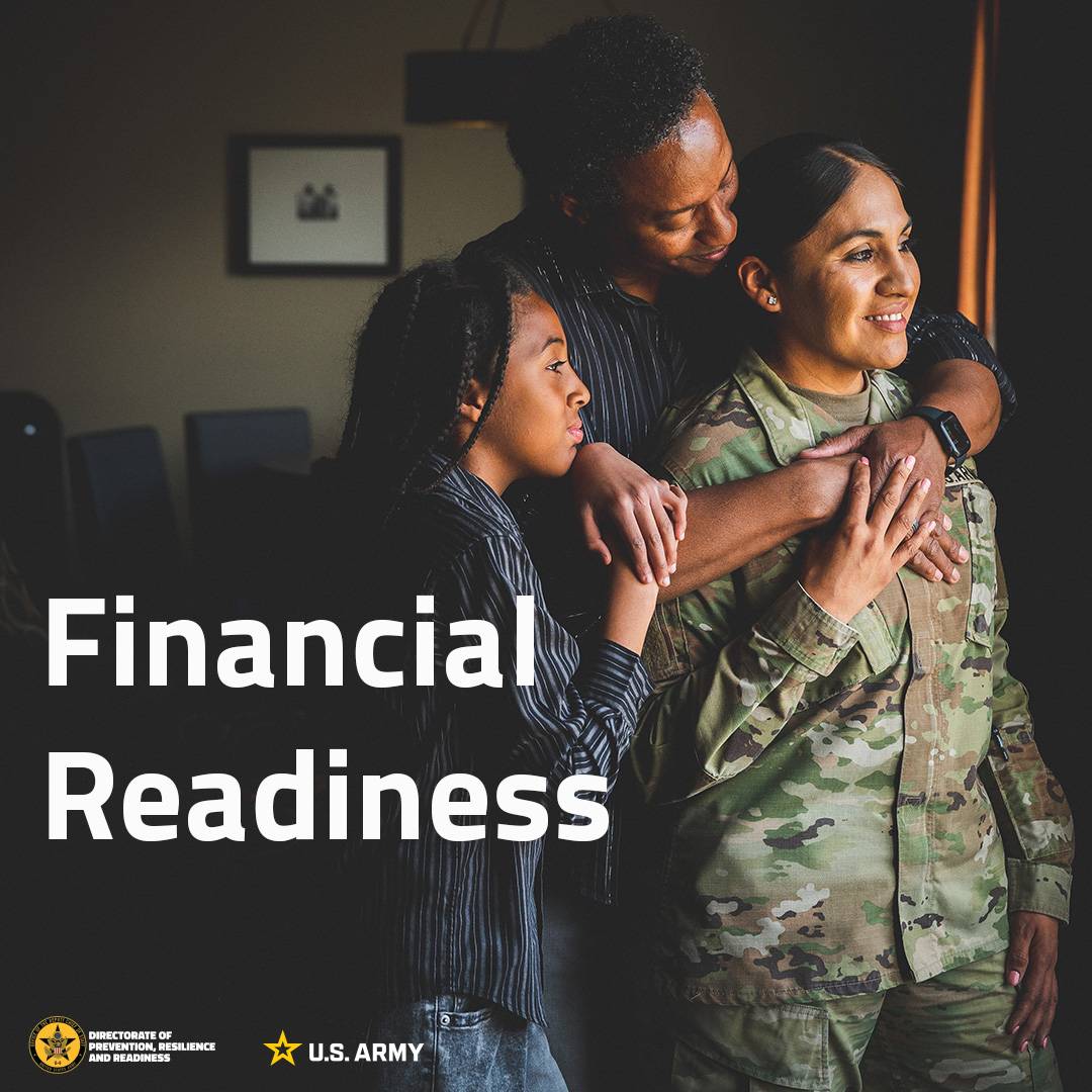 ArmyResilience's tweet photo. The Financial Readiness Program (FRP) offers Soldiers and Families training, counseling and education on a variety of financial topics. Begin 2024 on the right track by exploring these important financial resources here ➡️: https://t.co/a24SbgrPGs https://t.co/aNIQdEmGp3