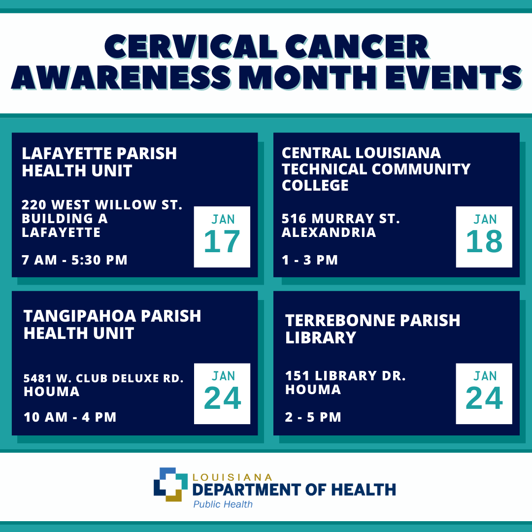 In honor of #CervicalCancerAwarenessMonth, check out these health &amp; wellness events focused on cervical cancer and HPV infection.