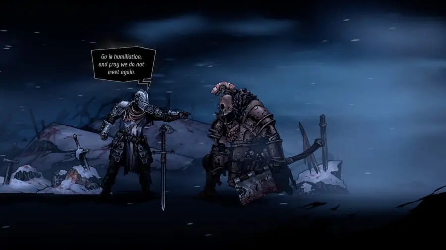 FromTvoid's tweet photo. “𝖂𝖔𝖗𝖐 𝖙𝖍𝖞 𝖙𝖗𝖎𝖈𝖐𝖊𝖗𝖞 𝖊𝖑𝖘𝖊𝖜𝖍𝖊𝖗𝖊, 𝖜𝖆𝖘𝖙𝖗𝖊𝖑𝖘!”

Can you guess which renowned literary figure was used to localize the Crusader in @darkestdungeon?

Let's go for a little Spanish Lat-Am translation behind the scenes 🇪🇸 🧵👇 https://t.co/97WiY9Q2rF