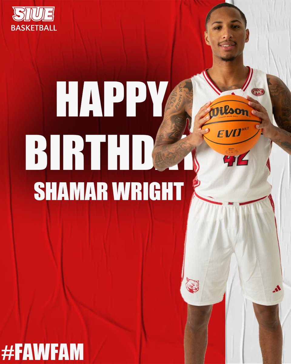 SIUEMBB's tweet photo. Take a moment to wish these two, @ShamarWright5 and @lamarwright32 a Happy Birthday! 🎂🎁

#FindAWay #FAWFAM https://t.co/XFHKqRYKBq