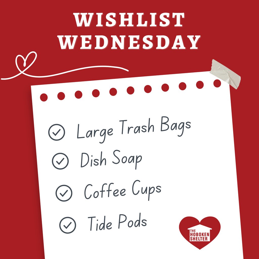 hobokenshelter's tweet image. 🌟 It&apos;s Wishlist Wednesday Day again!✨ Help us bring joy to those experiencing homelessness, by fulfilling an item on our wishlist. Every contribution counts! Visit our Amazon Wishlist, to see what&apos;s needed, and make a difference in someone&apos;s life today. #HelpForHomeless
