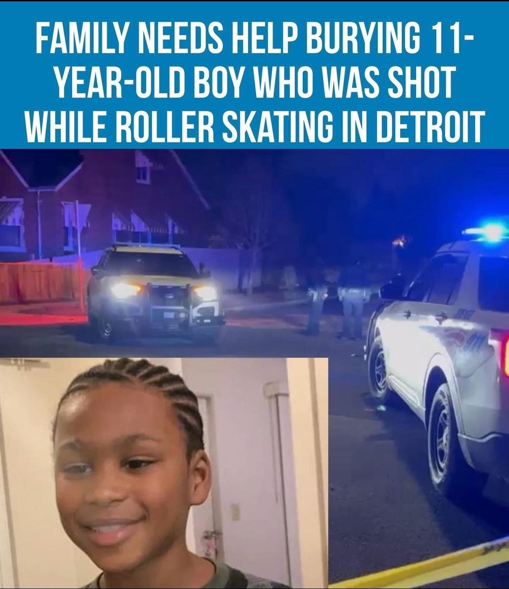 AthenaFnd's tweet photo. @metrodetroitnews 🚨(News &amp; Information Release): An 11-year-old boy who was shot while roller skating on Detroit’s east side has died. Now, his family needs help putting him to rest.

The family started a GoFundMe to help with Latrelle’s burial: https://t.co/XKih3nc1L7 https://t.co/j9MLeNmR7f