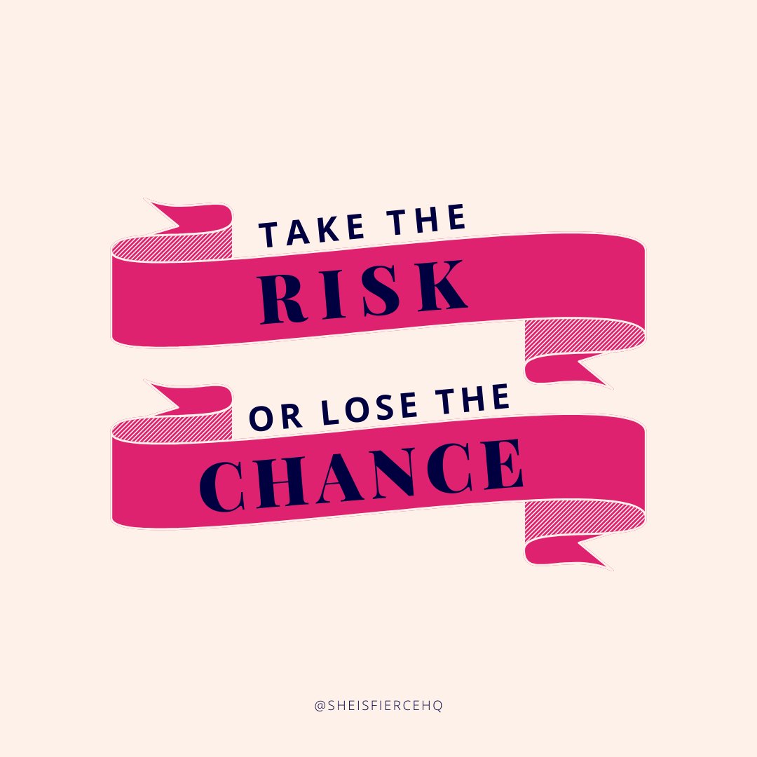 SheIsFierceHQ's tweet photo. How often do we hold back from taking a chance, afraid of the unknown? But what if we shifted our perspective and saw each risk as an opportunity? Each time we step out of our comfort zone, we open ourselves up to new experiences and possibilities.
#SheIsFierce https://t.co/GalcAYdo6P
