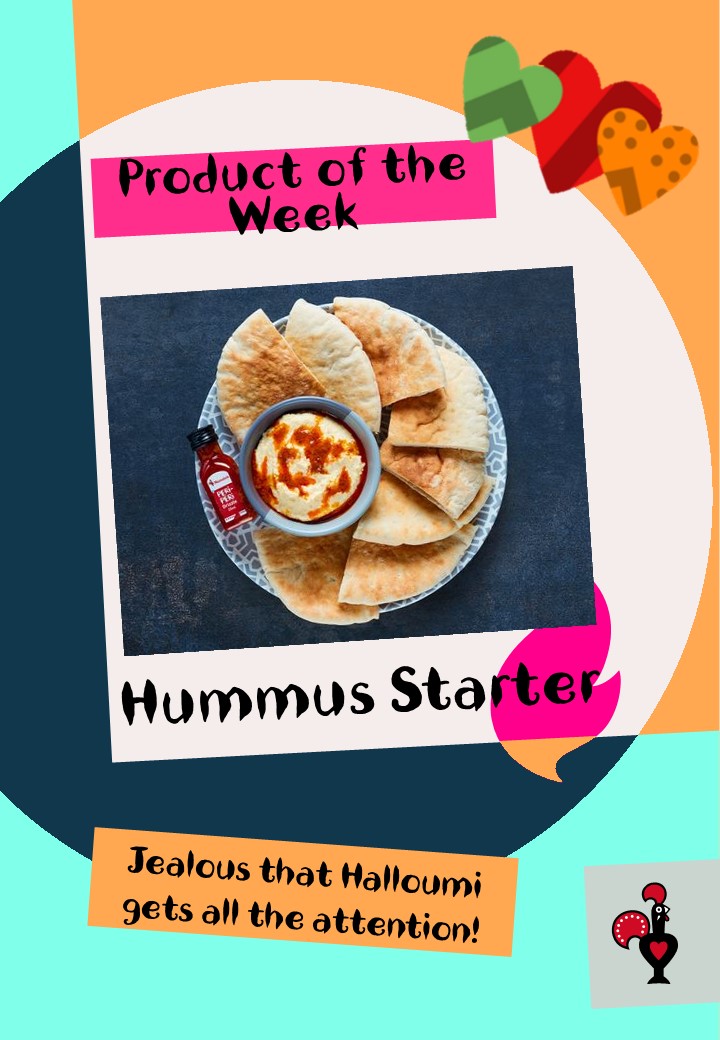 TrinitySqGH's tweet photo. If you love hummus, you'll love the Nando's Product of the Week this week! Hummus starter for ยฃ4.50, or include it in the 'Dare to Share' deal with two further starters for just ยฃ9.95 - eat-in, delivery and click & collect included #Nandos #TrinitySquare https://t.co/ZkYHikLapU