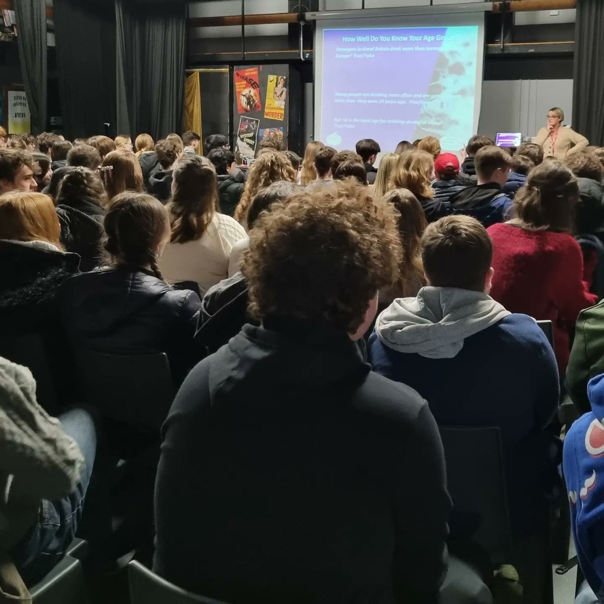 rangesixthform's tweet photo. Today our Sixth Form students took part in a session delivered by Kathryn from the Alcohol Education Trust on binge drinking and drink spiking. Thank you Kathryn for a really eye opening talk on an important topic!
#rangesixthform #rangeisbest #alcoholeducationtrust https://t.co/8M1znSBkZt