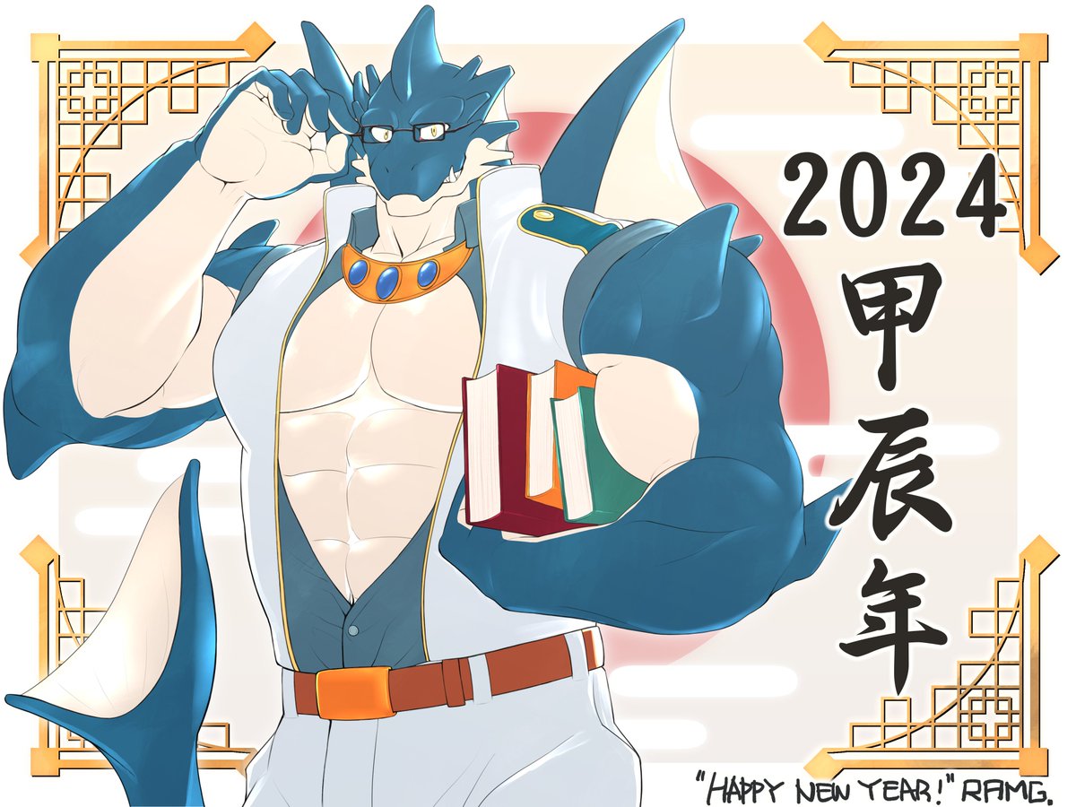 MusFetMan's tweet photo. Happy New Year! 2024 is the year of the DRAGON!
🐲Student ver. Baten! https://t.co/m25L6Twd0n