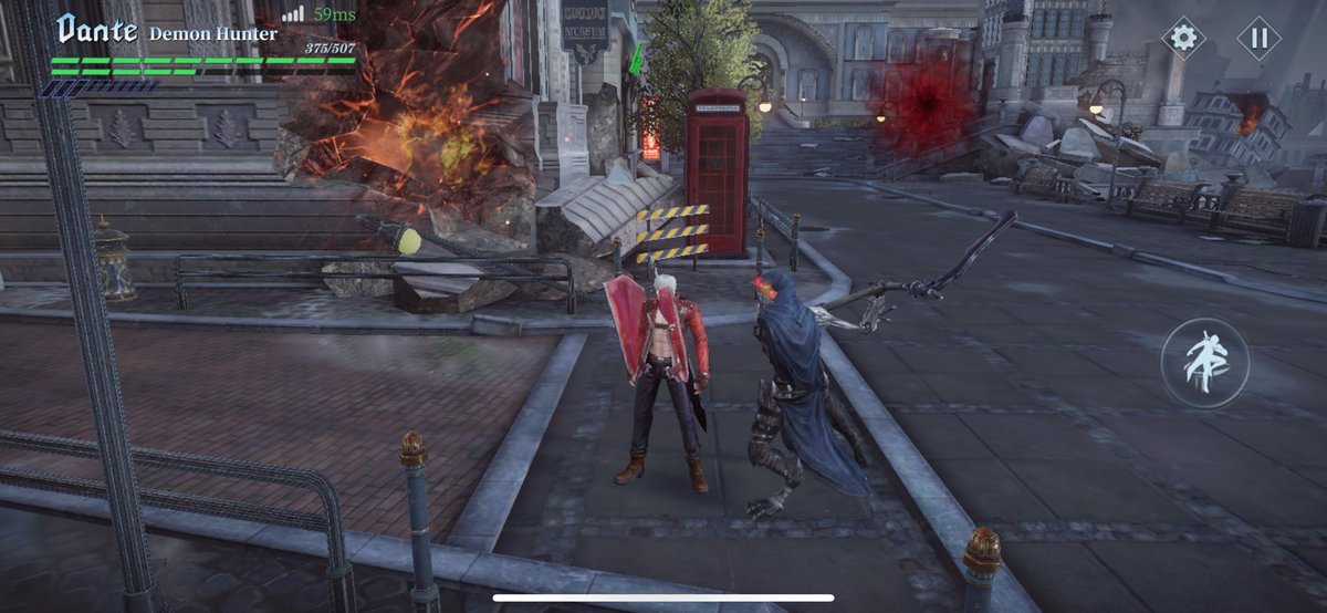 Hanaktsuk's tweet photo. @dmc_poc If the character bugs and you don't have a button to attack!!💀💀💀 https://t.co/9AuT4SsM1k