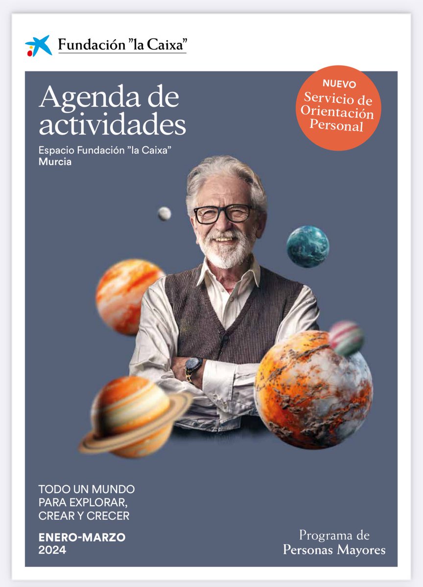 Iniciamos el año con una nueva propuesta de actividades fundacionlacaixa.org/documents/d/gu… no dejes de consultarla y hacer tu inscripción del 8 al 21 de enero 2024. <a href="/FundlaCaixa/">Fundación ”la Caixa”</a> #Murcia #PersonasMayores #