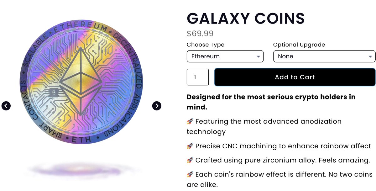 For our WEEKLY Cryptochips.io giveaway, one lucky person will win a Galaxy Coin of their choice! 

These here are the Rolls Royce of Crypto Chips!🚀

For a chance to win, you must like, RT THIS POST &amp; follow my friends over at <a href="/Cryptochipsio/">Cryptochips</a>!