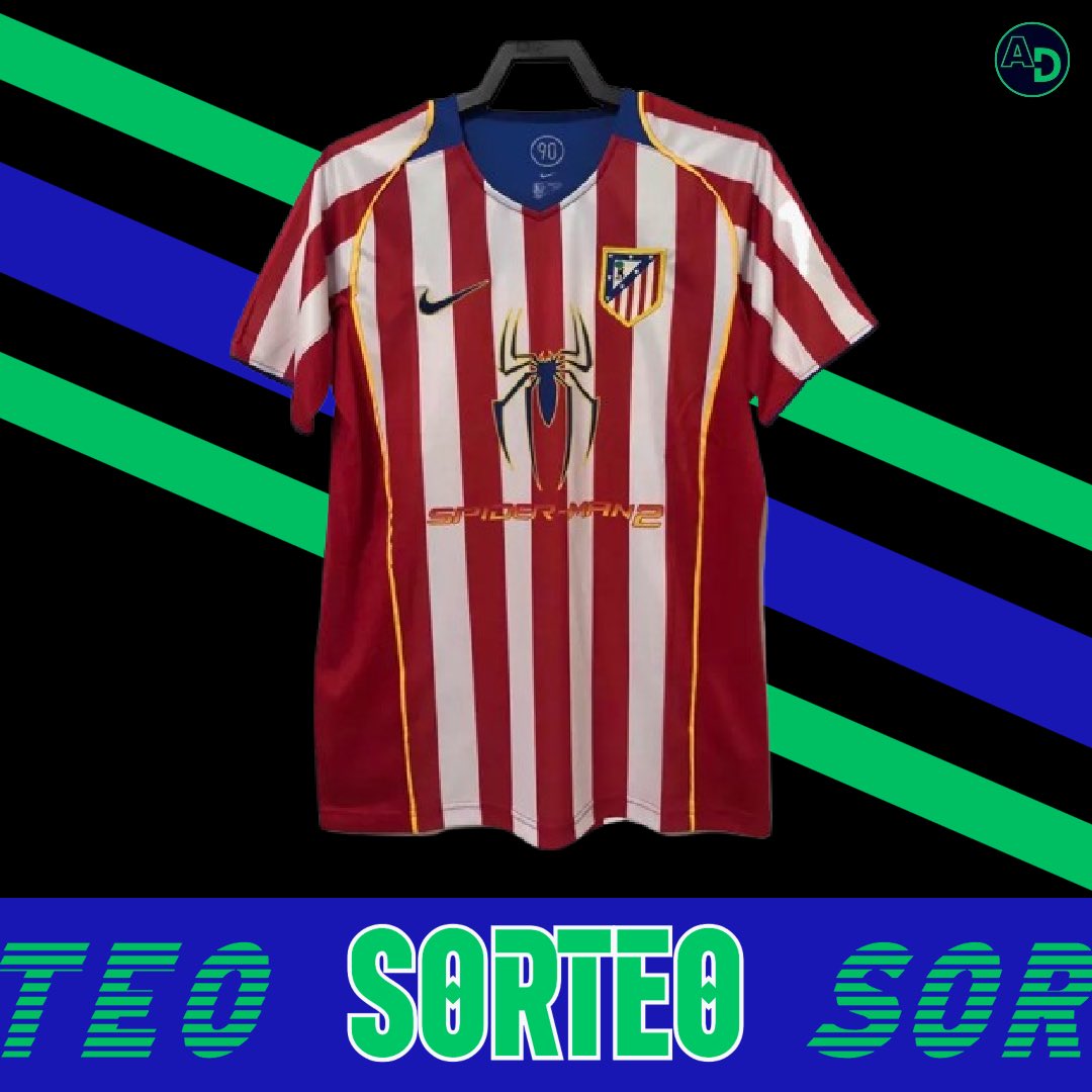 AfDeportiva_'s tweet photo. 🎁 𝐒𝐎𝐑𝐓𝐄𝐎 𝐂𝐀𝐌𝐈𝐒𝐄𝐓𝐀 𝐀𝐓𝐋𝐄́𝐓𝐈𝐂𝐎 𝐃𝐄 𝐌𝐀𝐃𝐑𝐈𝐃

📌 Si esta noche el Atlético de Madrid gana frente al Real Madrid con gol de Morata, sorteamos la camiseta de la temporada 2004/05.

⚠️ Condiciones para participar:

1️⃣ RT
2️⃣ FOLLOW

🍀 ¡Mucha suerte a todos! https://t.co/O5x1Tnq7A1