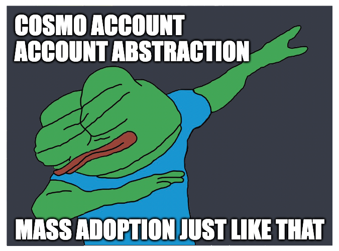 2lambro's tweet photo. [ Cosmo Speculation + Tech update ]
Cosmo + Mass adoption + Account Abstraction

@AuraNetworkHQ is a mass adoption chain &amp; it has just launched SAM ( Smart Account Module ) a native modular AA solution

Giving devs app-store like development exp, improving &amp; onboarding the mass! https://t.co/ebv8GtftOr