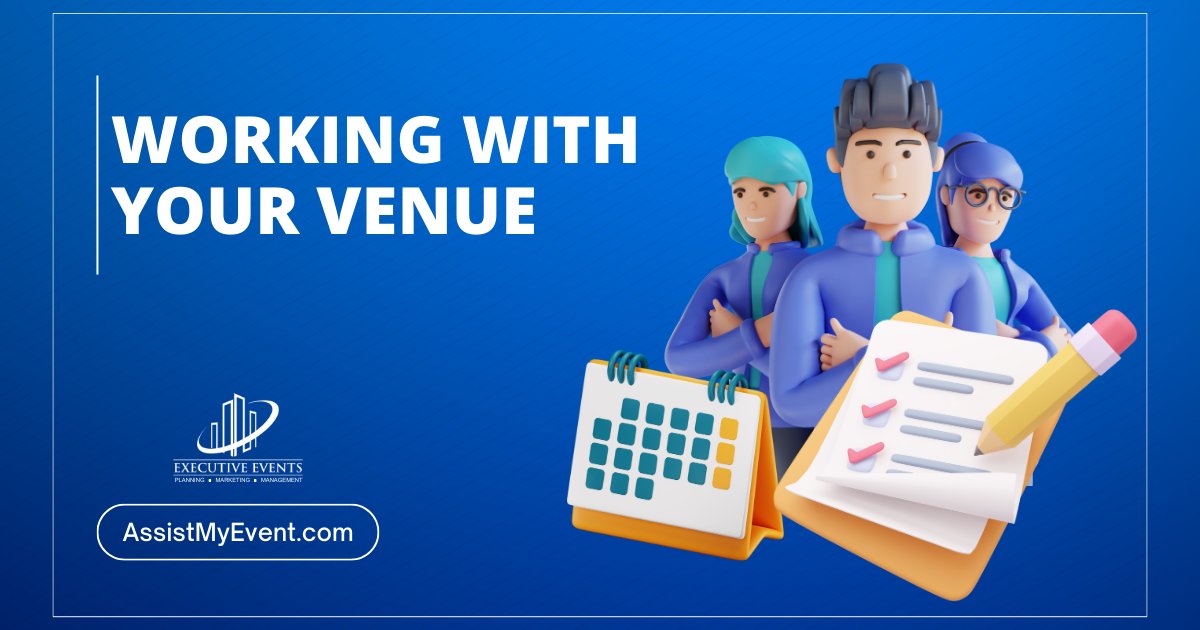 Elevate your event planning with the 5 P's for your venue:

PLAN
PARTNER
PLACE
PRACTICE
PERMISSION

The Executive Events team will assist with all your venue needs.