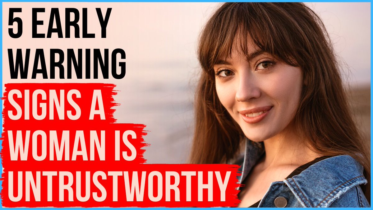 If You See These Signs Early On, Do NOT Trust Her youtu.be/wyrOr4qQS28?si…
