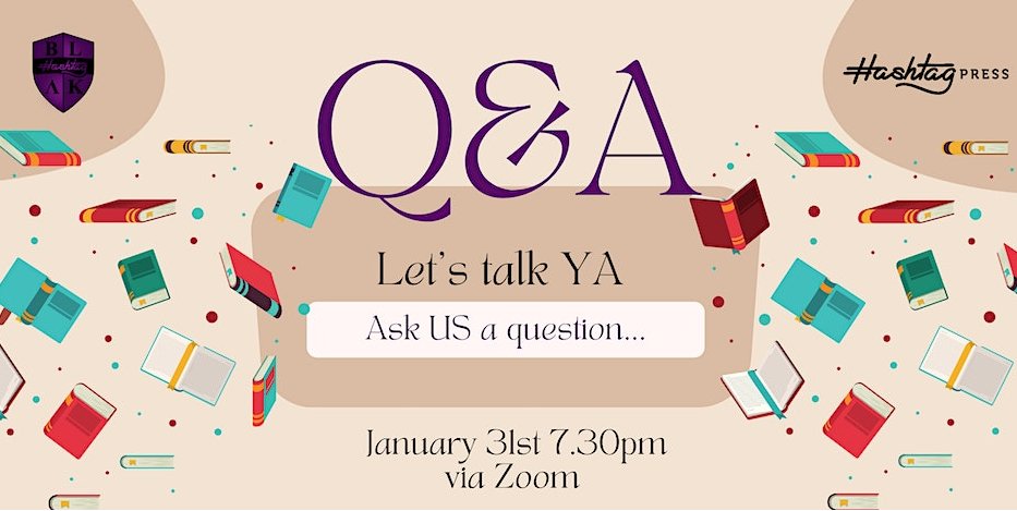 Hashtag Press opens for YA submissions in February 2024! If you're writing a diverse and inclusive YA novel, join us online on Wed, January 31, 2024 at 19:30 (GMT) to learn more about what @Hashtag_Press wants to publish next! #amwritingya eventbrite.co.uk/e/ask-us-anyth…