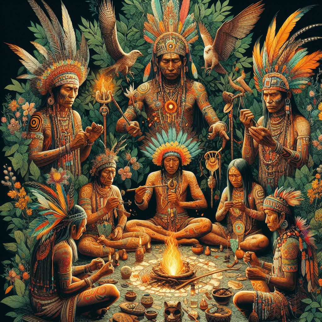 Indigenous Rituals (Made with AI)
#IndigenousWisdom #SpiritualPractices #NatureConnection #AncestorVeneration #CommunityRituals #CulturalHeritage #IndigenousTraditions #DeepRoots #RespectForNature #CommunityBonding