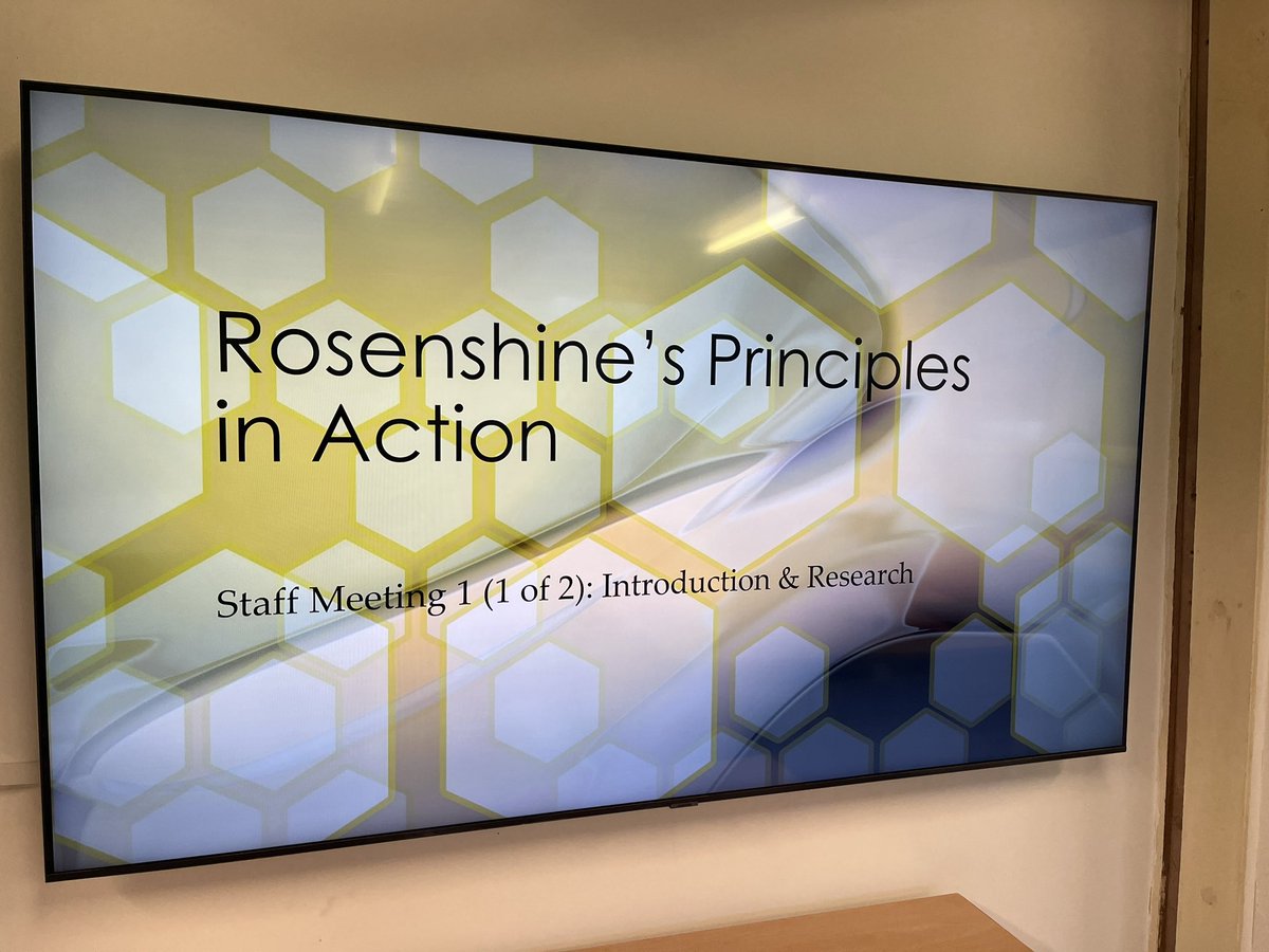mrs_myerscough's tweet photo. Ready to start our staff CPD project on Rosenshine’s Principles in Action. @teacherhead Working together to further our knowledge and practice. #sjsbCPD #research @STOC_CAT https://t.co/fjNobpNA0m