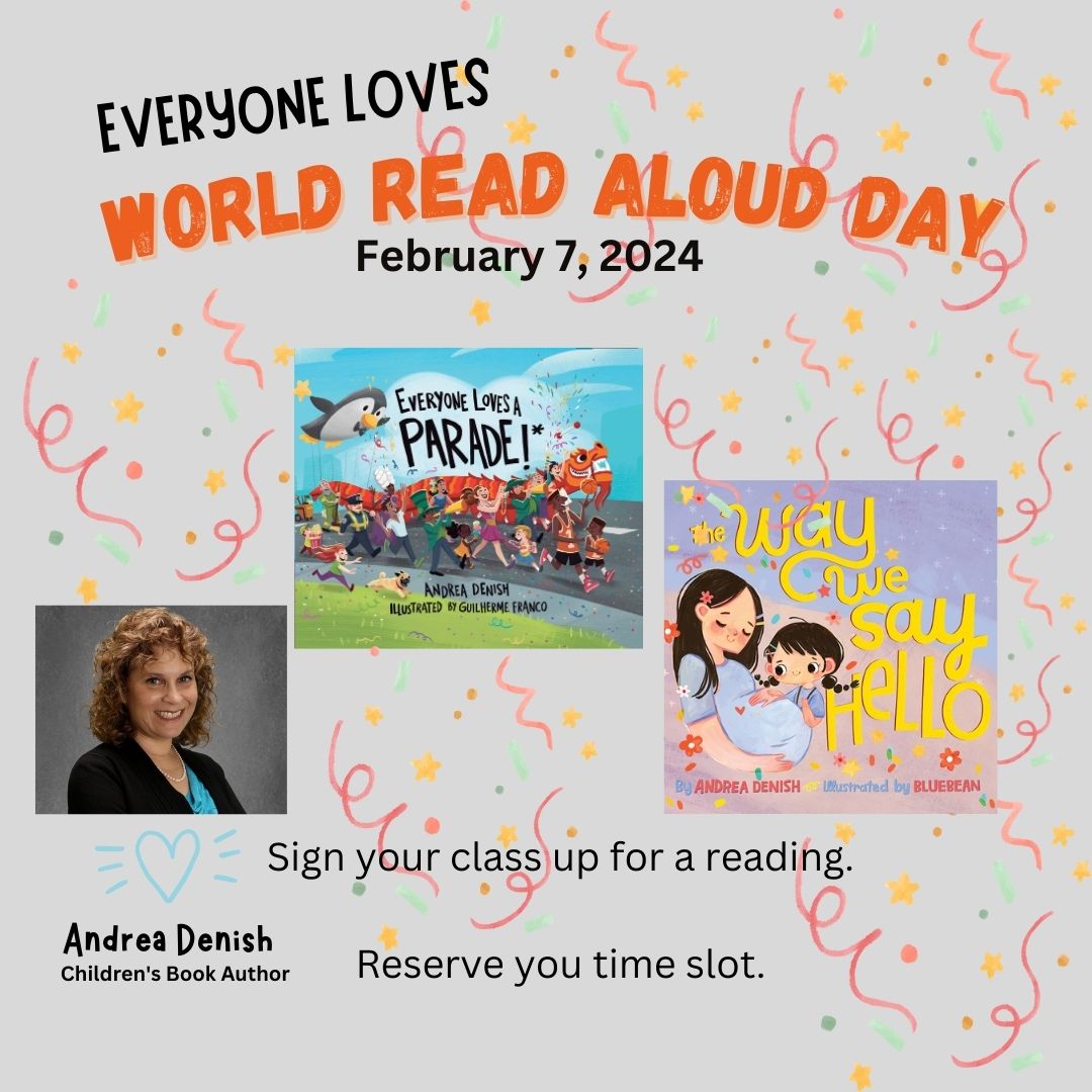 This is #WRAD! A day for authors to share a virtual bookreading with school children all over the 🌎 Sign your class up at: andreadenish.com/world-read-alo… #teachers #kindergarten #worldreadaloudday #elementaryschool #books #reading #kidlit #weneeddiversebooks #libraries #picturebooks