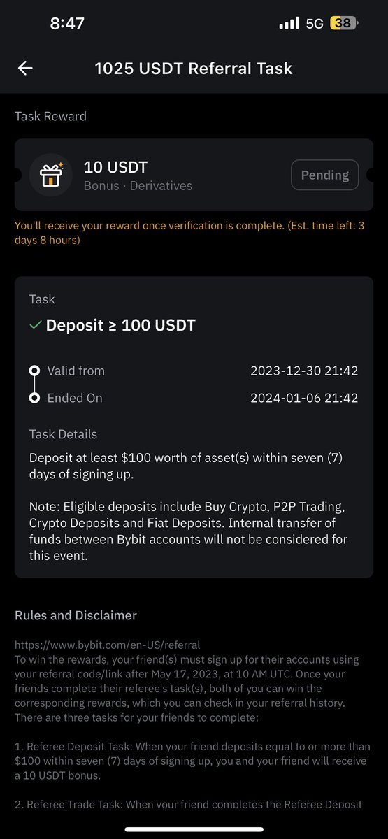 BTC_ZEE's tweet photo. @ShekhYusaf @Mohsin_71 I also registered in bybit and didn’t receive 10$ reward. I deposited more than 100 $ on the same day of signup and now #bybit is keeps on showing it will be deposited in 3 days and it has already been 10 days. https://t.co/pApMZdz3vD
