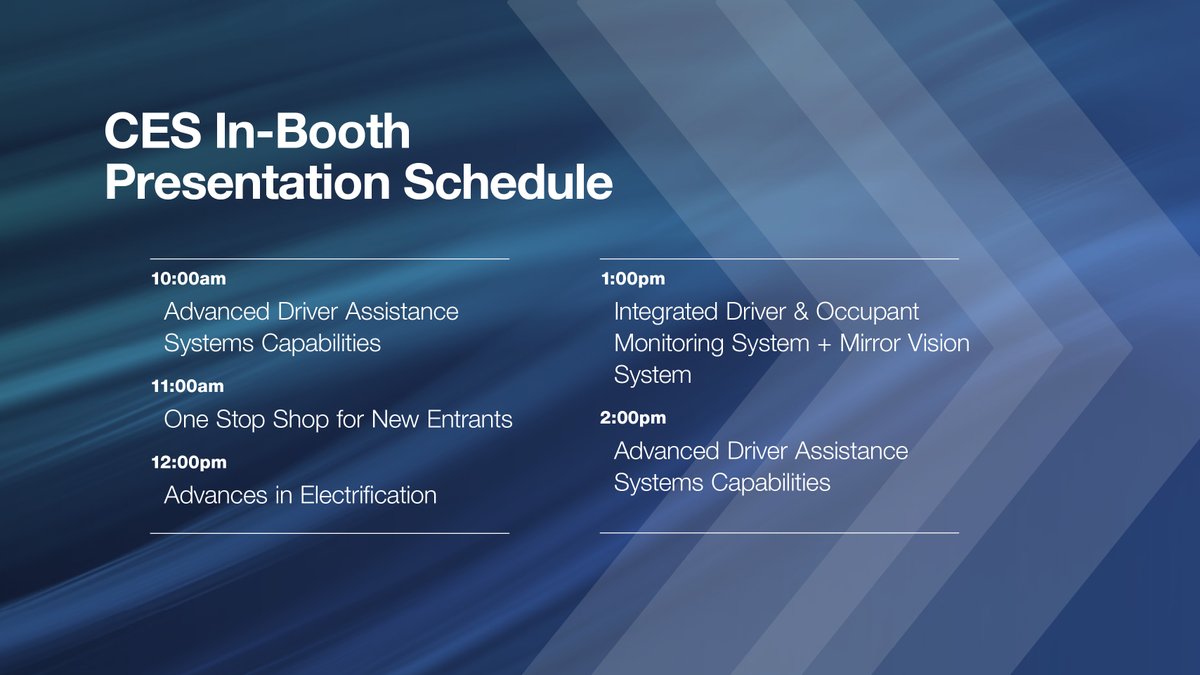 Attending #CES2024? Fasten your seatbelts! Don't miss the chance to hear from our experts & ignite your knowledge of the latest in the automotive industry! #MagnaCES #automotiveindustry #innovation #industryinsights January 10, 2024 // West Hall Booth 3725