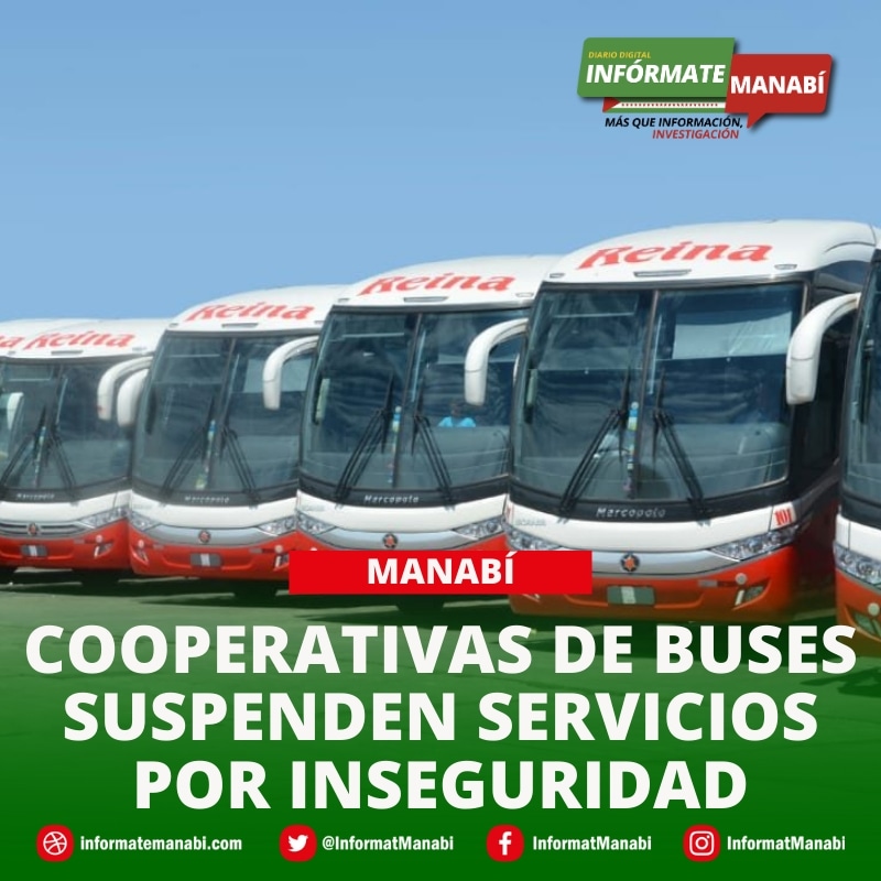 ❱❱❱ #CRISISDEVIOLENCIA
❖ 🟥 #MANABÍ ▮Cooperativas de buses suspenden servicios por inseguridad
informatemanabi.com/%e2%9d%96-mana…