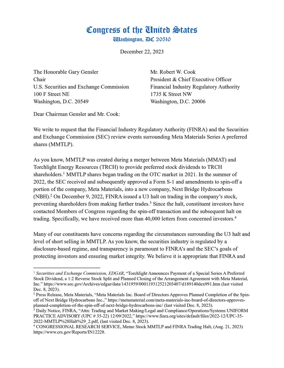HollywoodHenry's tweet photo. @FINRA, your recent #FINRAUnscripted episode highlights the strengths of the self-regulatory model, yet the ongoing #MMTLP saga tells a different story π€¨
Tens of thousands of retail investors have been left in limbo, with their complaints to both the SEC and FINRA met with obstruction and evasion π
ββοΈπ
ββοΈ
The SEC deflects responsibility, labeling it a FINRA issue, while FINRA conveniently claims immunity from lawsuits, leaving frustrated shareholders without recourse π€·ββοΈπ€·ββοΈ
This pattern of passing the buck and sheltering behind the shield of immunity raises serious questions about the effectiveness and fairness of the self-regulatory model π
It's time for Congress to reevaluate this system.
@HouseDemocrats @HouseGOP @SenateGOP @SenateDems
The responsibility for ensuring market integrity and investor protection should not rest on an organization that can sidestep accountability.
We need a more direct, accountable approach, with these responsibilities absorbed directly by the SEC.
The MMTLP case is a glaring example of the failures inherent in the current system and underscores the urgent need for reform πβοΈ
#stockmarket #finra #thesec #SRO #investors #retailinvestors #MMTLPFiasco