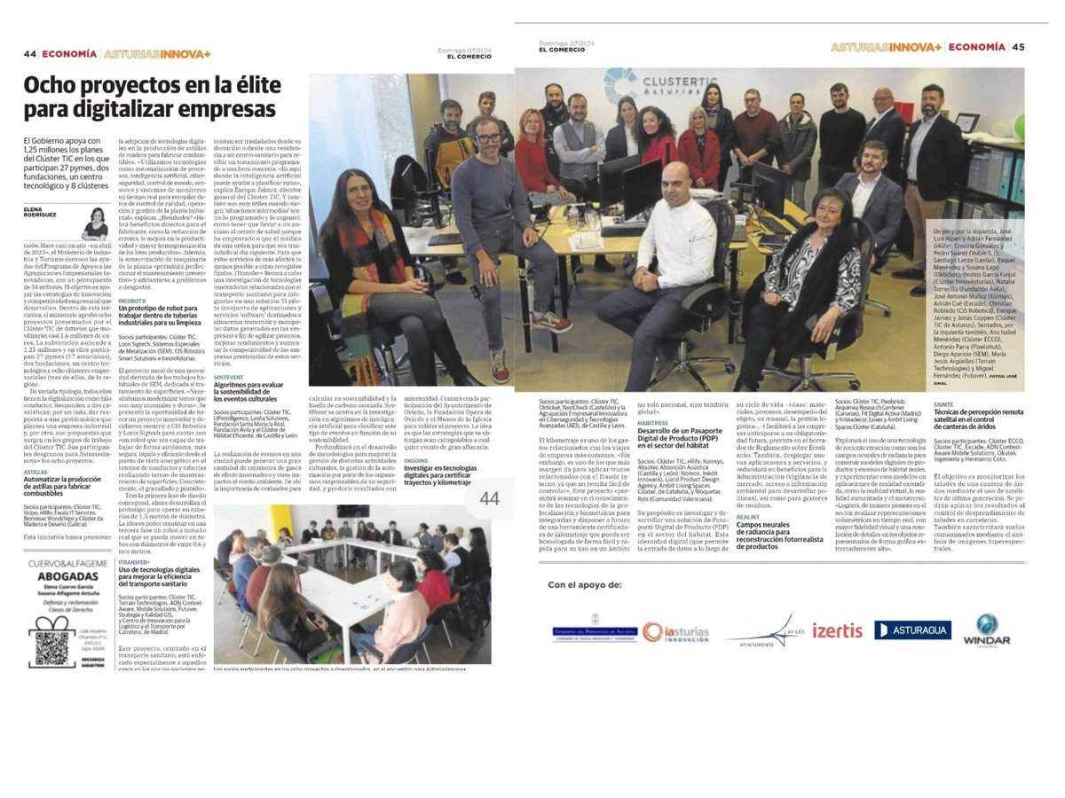 CyberlurEs's tweet photo. .@elcomerciodigit se hace eco del proyecto #OkGoing de investigación de tecnologías digitales para certificación de trayectos y kilometraje, del que somos parte junto con @ClusterTICAstur @OkticketApp y @NeocheckID, con la ayuda de
#AEI #MINCOTUR #NextGenEU #PlanDeRecuperación https://t.co/YrORKlt8q9