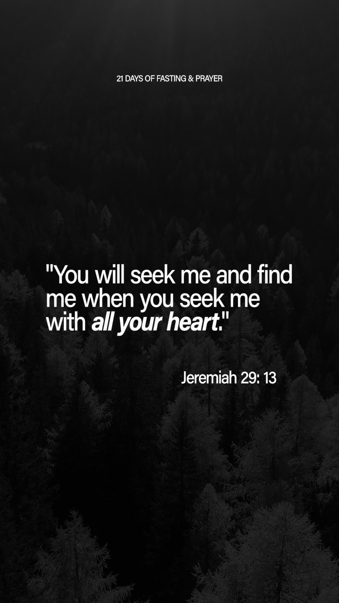 Time to pause.

Take these few minutes to stop and prepare your heart to hear from God.

Bring your praise, requests, doubts, thanks, thoughts and any anxiety to Him, and ask Him what He is saying through these words of truth to you today.

#21daysoffastingandprayer