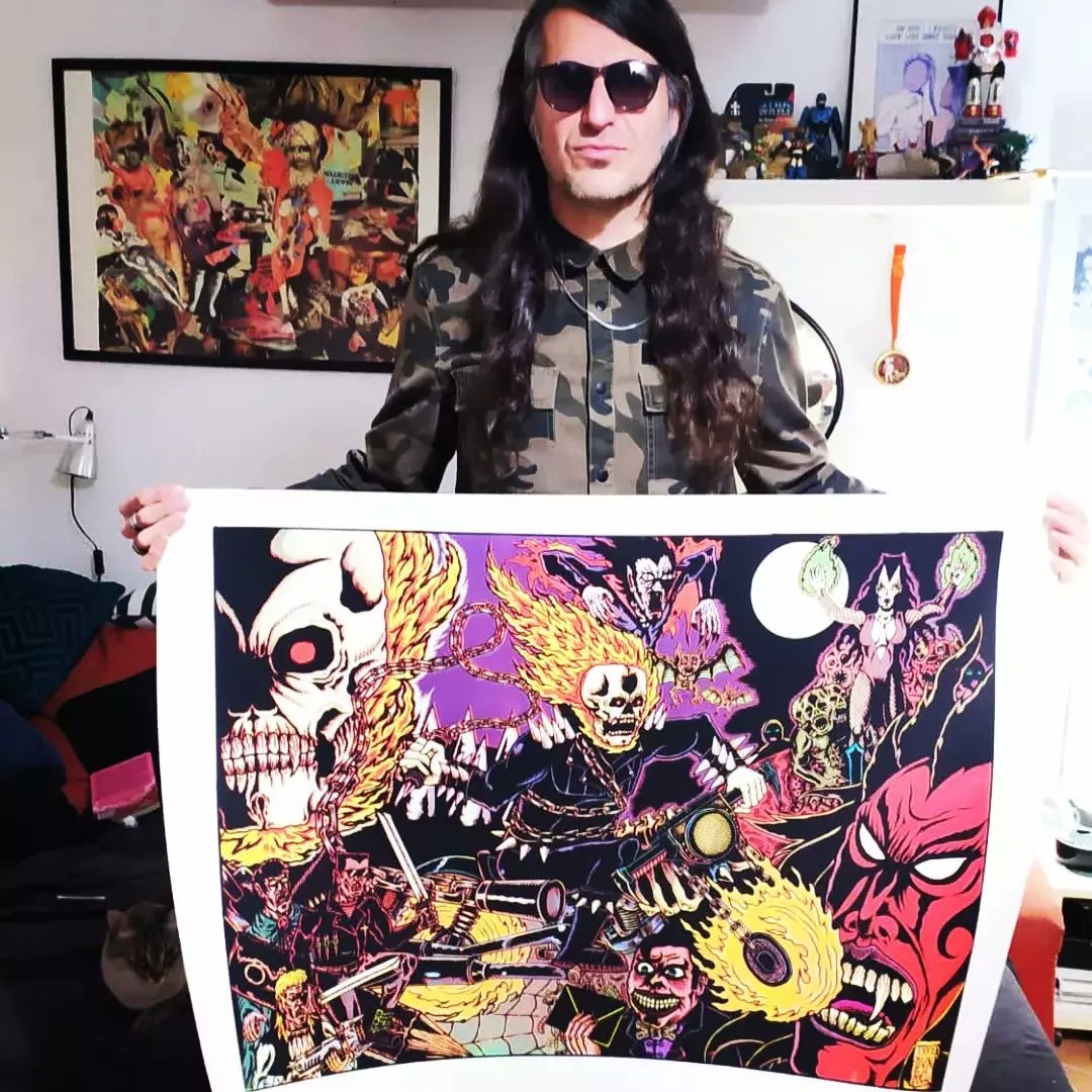 DVNKEL666's tweet photo. .
Hugeeeee!!✨ • V.Dvnkel's + GHOSTRIDER & THEE MIDNIGHT SONS + • 100 x 70 cm!!! • 5 Inks Sickscreen Quadri Discharge • Powered & Printed by #lederniercri • 40 copies • 60€ + shipp ::: DM✨🤝
.
.
.
#ghostrider #oldschool #90s #marvel #dvnkel #poster #madness #comicbooks https://t.co/OLokF3NYaF