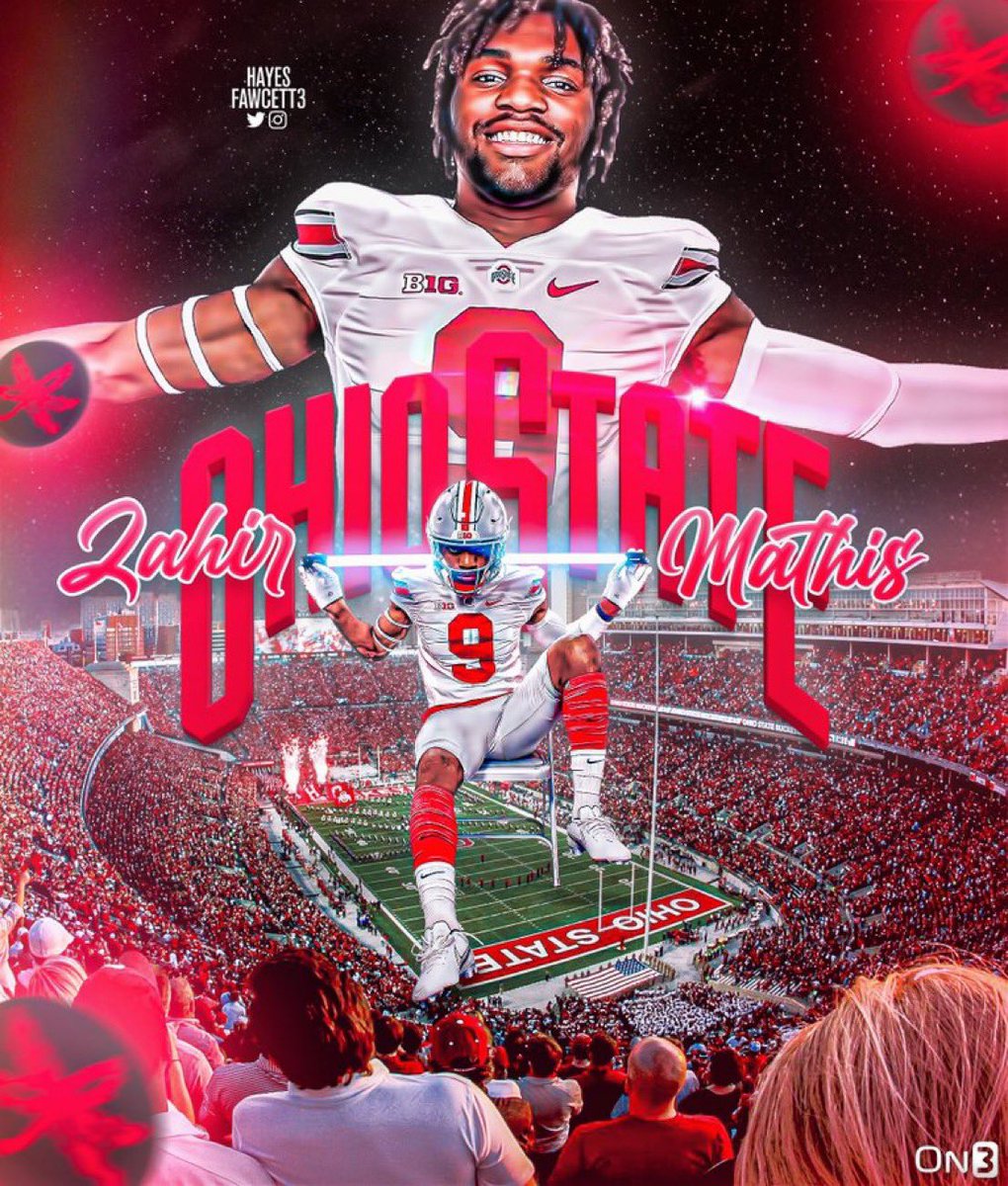 BarstoolOSU's tweet photo. BOOM‼️4 ⭐️ DE Zahir Mathis has committed to Ohio State 😈@zahirmathis5 @hayesfawcett3 @stoolpresidente https://t.co/aLpaP2c2v7