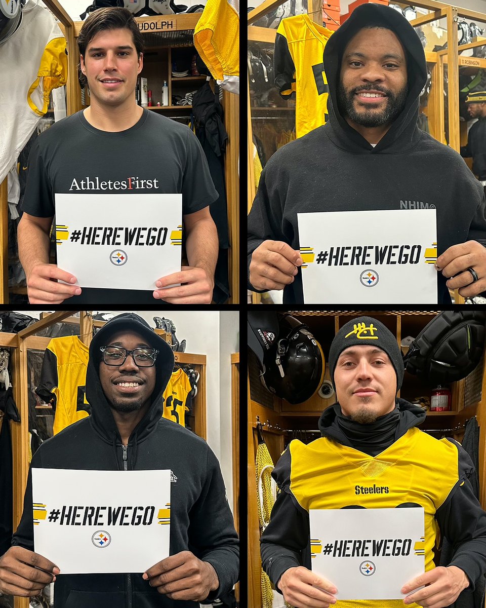 It’s playoff time, #SteelersNation ‼️

Show us your #HereWeGo signs ⤵️